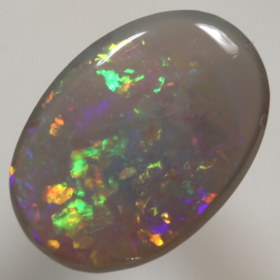 SOLID SEMI BLACK OPAL Bright sparkling fire